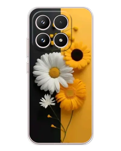 Чехол для Xiaomi 17 с картинкой «Подсолнух и ромашка»