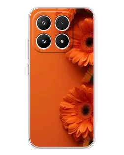 Чехол для Xiaomi 17 с картинкой «Оранжевые герберы»