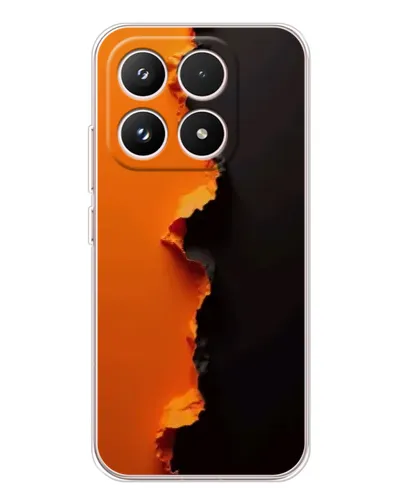 Чехол для Xiaomi 17 с картинкой «Оранжевый разлом»