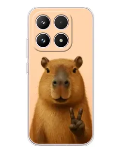 Чехол для Xiaomi 17 с картинкой «Капибара виктория»