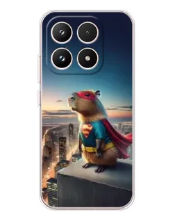 Чехол для Xiaomi 17 с картинкой «Капи-мен супергерой»
