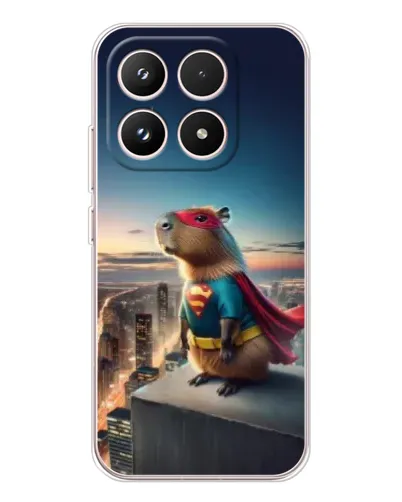 Чехол для Xiaomi 17 с картинкой «Капи-мен супергерой»
