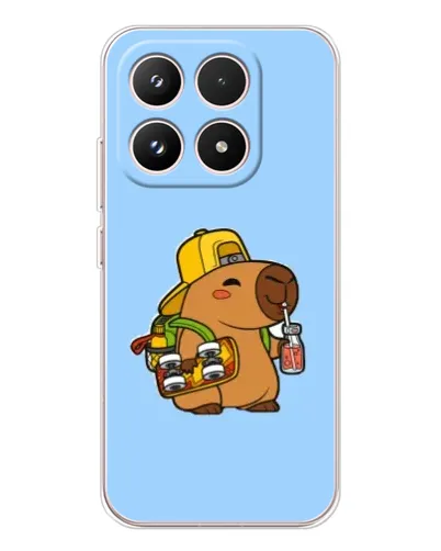 Чехол для Xiaomi 17 с картинкой «Капибара на скейте»