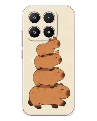 Чехол для Xiaomi 17 с картинкой «Башня из капибар»