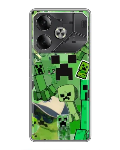Чехол для Xiaomi 18 Pro Max с картинкой «Криперы Minecraft» Чехол для Xiaomi 18 Pro Max с картинкой «Криперы Minecraft»