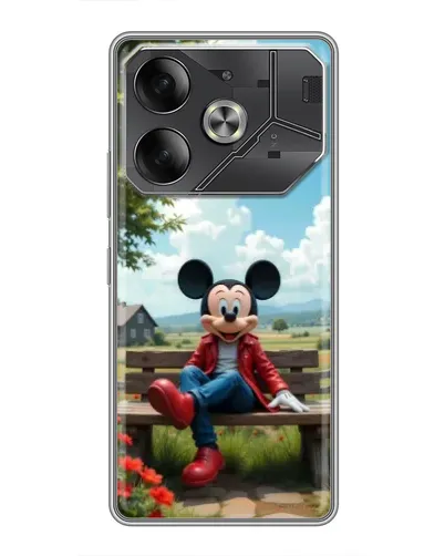 Чехол для Xiaomi 18 Pro Max с картинкой «Микки на скамейке»