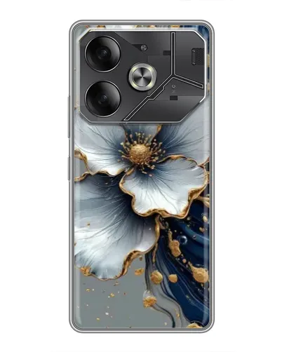 Чехол для Xiaomi 18 Pro Max с картинкой «Белый цветок и золотой флюид» Чехол для Xiaomi 18 Pro Max с картинкой «Белый цветок и золотой флюид»