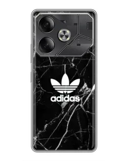 Чехол для Xiaomi 18 Pro с картинкой «Белый мрамор Adidas»