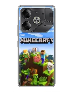 Чехол для Xiaomi 18 Pro с картинкой «Minecraft классический мир»