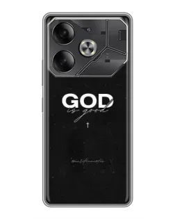 Чехол для Xiaomi 18 Pro с картинкой «GOD — Бог над всем»