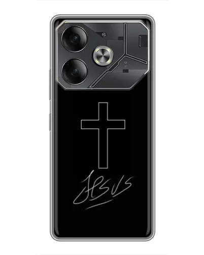 Чехол для Xiaomi 18 Pro с картинкой «Графический крест Jesus» Чехол для Xiaomi 18 Pro с картинкой «Графический крест Jesus»