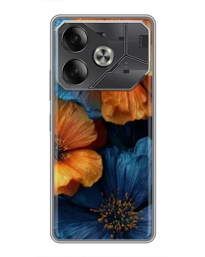 Чехол для Xiaomi 18 Pro с картинкой «Яркая сине-оранжевая флора» Чехол для Xiaomi 18 Pro с картинкой «Яркая сине-оранжевая флора»