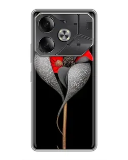 Чохол для Xiaomi 18 Pro з картинкою «Срібна фантазійна квітка» Чохол для Xiaomi 18 Pro з картинкою «Срібна фантазійна квітка»