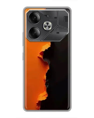 Чехол для Xiaomi 18 Pro с картинкой «Оранжевый разлом»