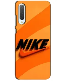 Чехол для Xiaomi CC9 с картинкой «Оранжевый драйв Nike»