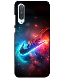 Чехол для Xiaomi CC9 с картинкой «Огненный логотип Nike»