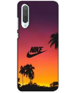 Чехол для Xiaomi CC9 с картинкой «Nike на закате солнца»