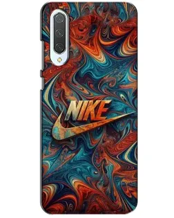 Чехол для Xiaomi CC9 с картинкой «Nike в абстракции»
