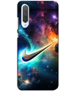 Чехол для Xiaomi CC9 с картинкой «Космический Nike Swoosh»