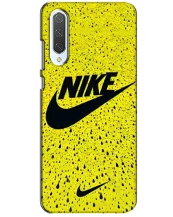 Чехол для Xiaomi CC9 с картинкой «Желтый текстурный Nike»