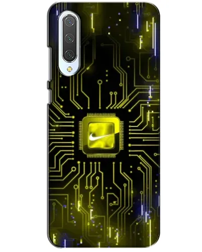 Чехол для Xiaomi CC9 с картинкой «Nike — золотая искра»