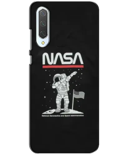 Чехол для Xiaomi CC9 с картинкой «NASA — шагаем по Луне»