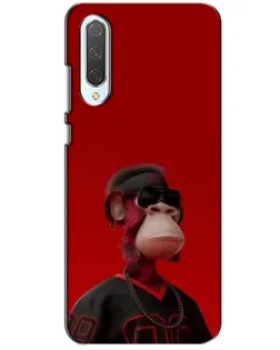 Чехол для Xiaomi CC9 с картинкой «Bored Ape в красном»