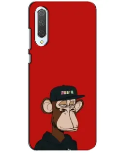 Чехол для Xiaomi CC9 с картинкой «Bored Ape — красный фон»