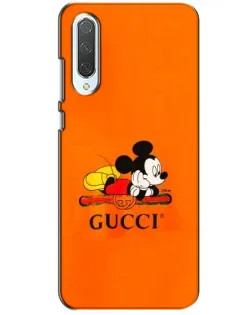 Чохол для Xiaomi CC9 з картинкою «Міккі Маус Gucci — помаранч»