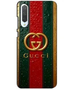 Чохол для Xiaomi CC9 з картинкою «Gucci — фірмова смуга та золото»