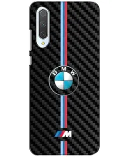 Чохол для Xiaomi CC9 з картинкою «Емблема BMW та карбон»