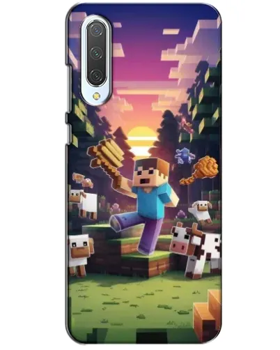 Чехол для Xiaomi CC9 с картинкой «Стив на ферме» Чехол для Xiaomi CC9 с картинкой «Стив на ферме»