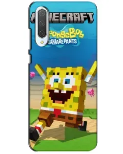 Чехол для Xiaomi CC9 с картинкой «Губка Боб Minecraft» Чехол для Xiaomi CC9 с картинкой «Губка Боб Minecraft»