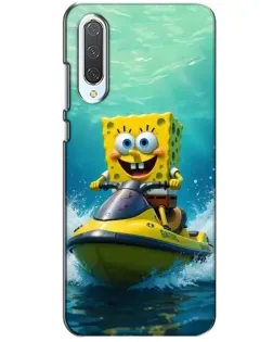 Чехол для Xiaomi CC9 с картинкой «Спанч Боб на гидроцикле» Чехол для Xiaomi CC9 с картинкой «Спанч Боб на гидроцикле»