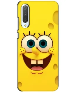 Чехол для Xiaomi CC9 с картинкой «Губка Боб улыбка»