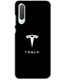 Чохол для Xiaomi CC9 з картинкою «Tesla White Logo»