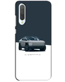 Чохол для Xiaomi CC9 з картинкою «Сріблястий Cybertruck Tesla»