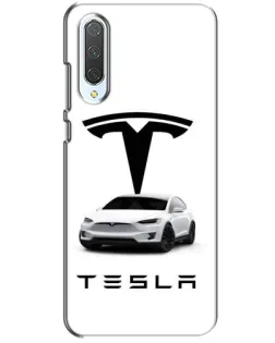 Чохол для Xiaomi CC9 з картинкою «Tesla White Style»
