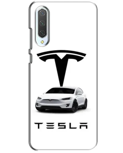 Чохол для Xiaomi CC9 з картинкою «Tesla White Style»