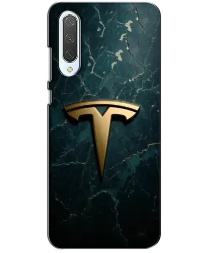 Чохол для Xiaomi CC9 з картинкою «Мармурова Tesla Gold»