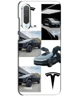 Чохол для Xiaomi CC9 з картинкою «Колаж Cybertruck Tesla»
