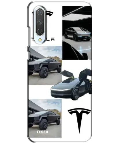 Чохол для Xiaomi CC9 з картинкою «Колаж Cybertruck Tesla»
