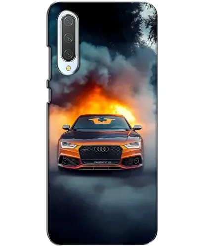 Чехол для Xiaomi CC9 с картинкой «Audi в огненном дыму» Чехол для Xiaomi CC9 с картинкой «Audi в огненном дыму»