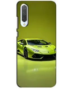 Чохол для Xiaomi CC9 з картинкою «Салатовий Lamborghini Huracan»