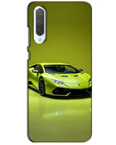 Чохол для Xiaomi CC9 з картинкою «Салатовий Lamborghini Huracan»