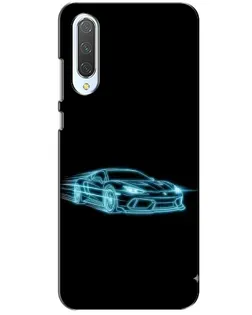 Чохол для Xiaomi CC9 з картинкою «Неоновий контур Lamborghini»