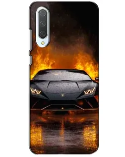 Чохол для Xiaomi CC9 з картинкою «Lamborghini у вогні»