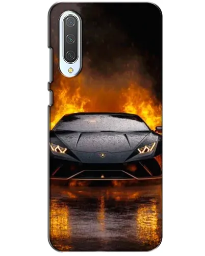 Чохол для Xiaomi CC9 з картинкою «Lamborghini у вогні»