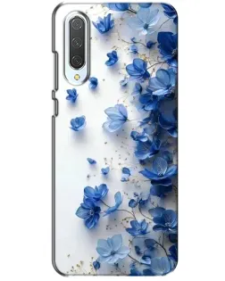 Чохол для Xiaomi CC9 з картинкою «Блакитний квітковий каскад»
