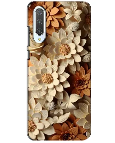 Чохол для Xiaomi CC9 з картинкою «Бежевий флористичний декор» Чохол для Xiaomi CC9 з картинкою «Бежевий флористичний декор»